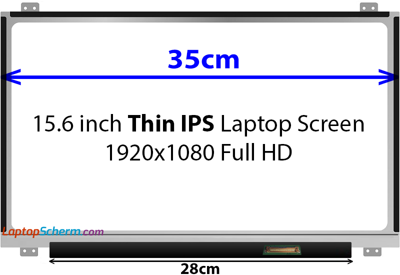 15.6 Thin IPS LaptopScherm Full HD Brackets