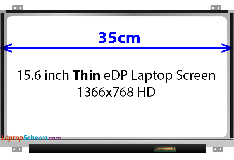 15.6 Thin eDP LaptopScherm 1366x768 Brackets