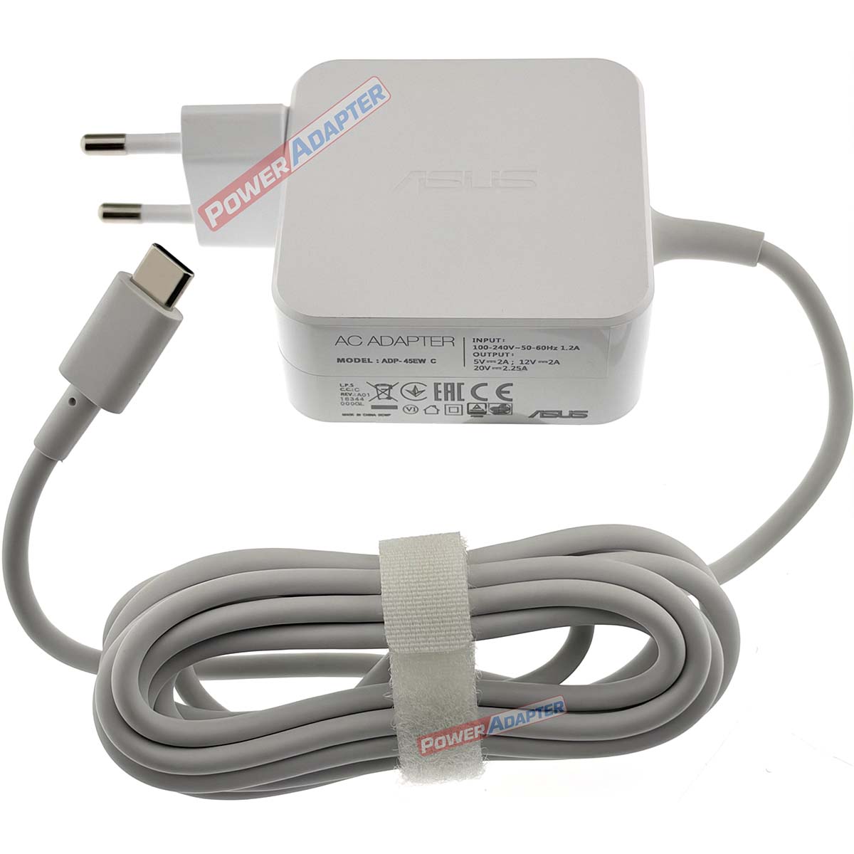 Asus 45W USB-C Oplader Origineel Wit