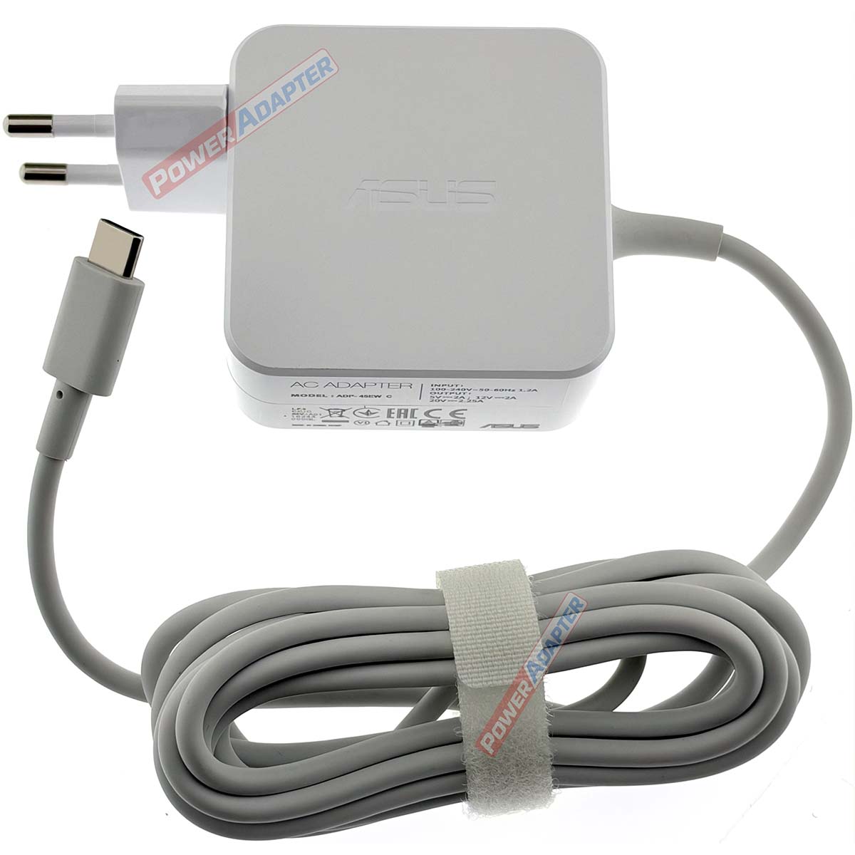 Asus 45W USB-C Oplader Origineel Wit 2