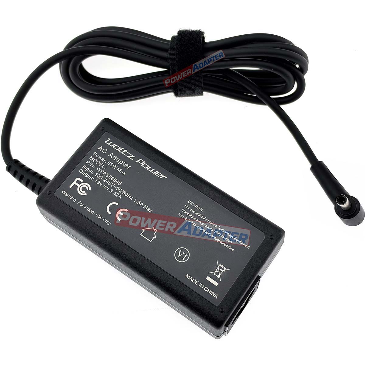 Asus 65W  Center Pin 4.5mm Oplader Achterkant