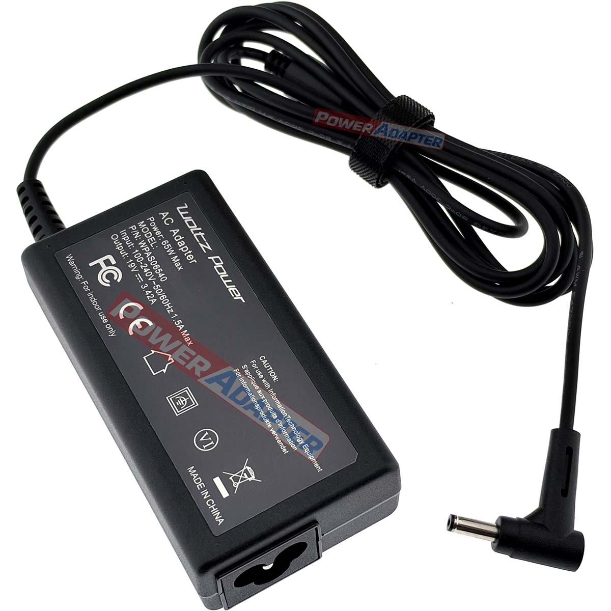 Asus 65W Ronde Pin 4.0x1.35mm ZijKant