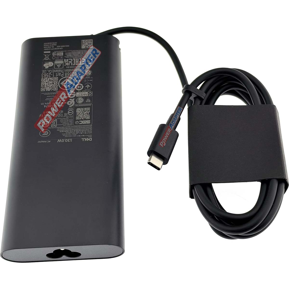 Dell 130W USB-C Oplader Origineel Zijkant
