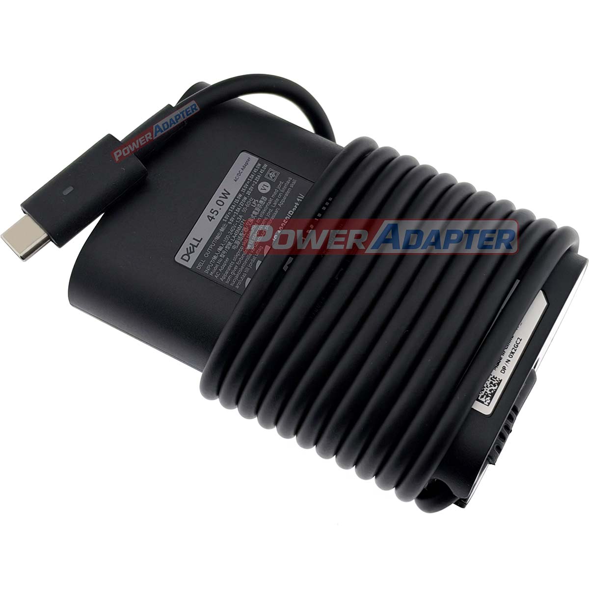 Dell 45W USB-C Oplader Origineel Achterkant