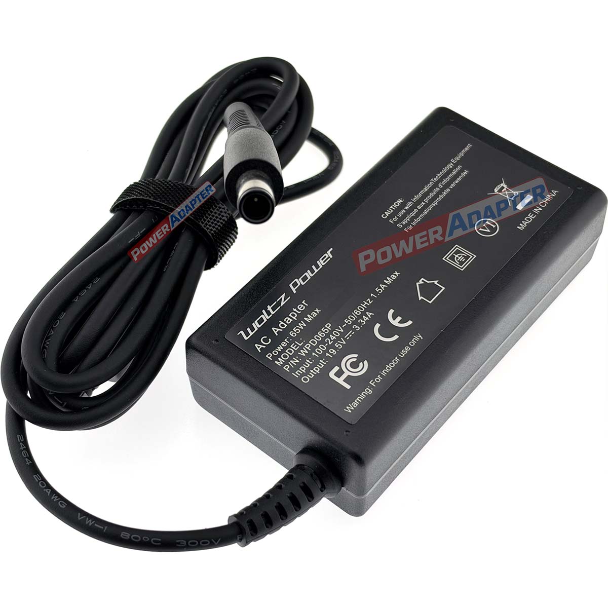 Dell 65W Smart Pin 7.4mm Oplader WoltzPower Zijkant