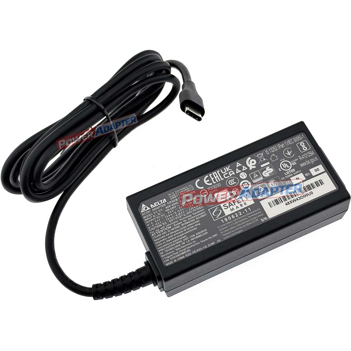 Delta Electronics 45W USB-C Oplader
